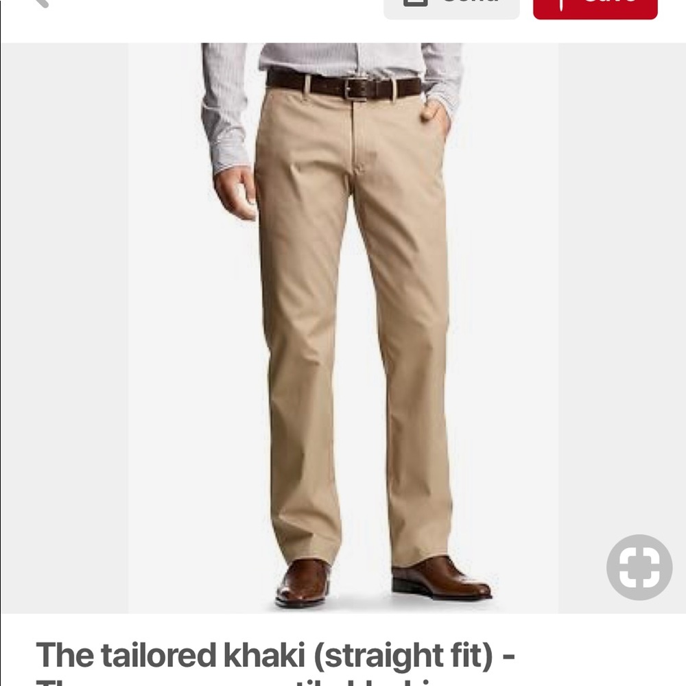 34x34 straight fit tailored khaki chinos slacks